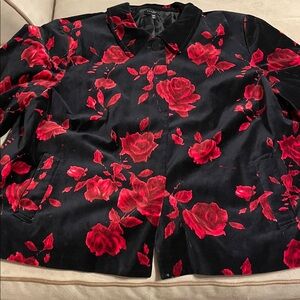 Talbots Floral Velvet Women's Jacket